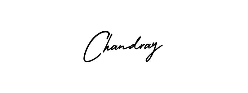 How to make Chandray name signature. Use AmerikaSignatureDemo-Regular style for creating short signs online. This is the latest handwritten sign. Chandray signature style 3 images and pictures png