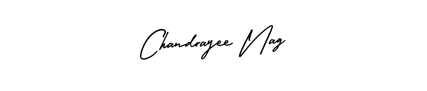 Use a signature maker to create a handwritten signature online. With this signature software, you can design (AmerikaSignatureDemo-Regular) your own signature for name Chandrayee Nag. Chandrayee Nag signature style 3 images and pictures png