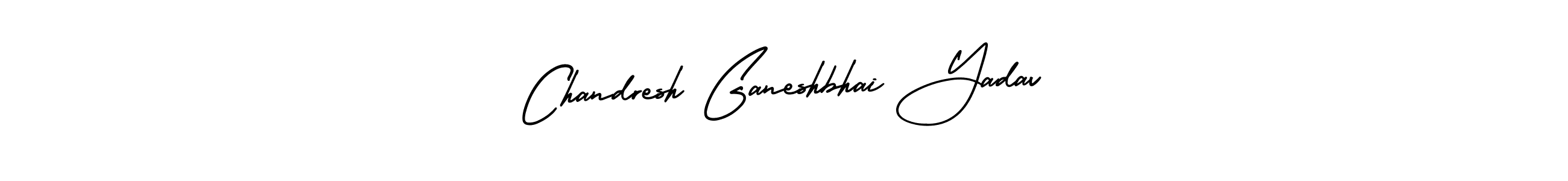 Chandresh Ganeshbhai Yadav stylish signature style. Best Handwritten Sign (AmerikaSignatureDemo-Regular) for my name. Handwritten Signature Collection Ideas for my name Chandresh Ganeshbhai Yadav. Chandresh Ganeshbhai Yadav signature style 3 images and pictures png