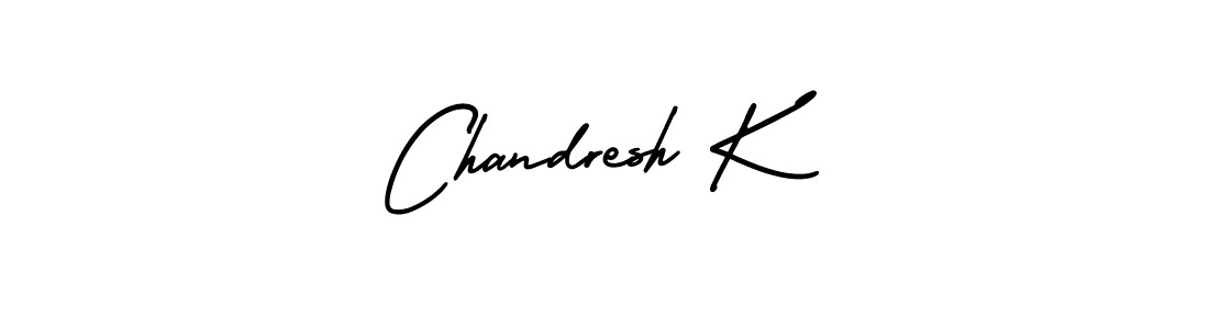 It looks lik you need a new signature style for name Chandresh K. Design unique handwritten (AmerikaSignatureDemo-Regular) signature with our free signature maker in just a few clicks. Chandresh K signature style 3 images and pictures png