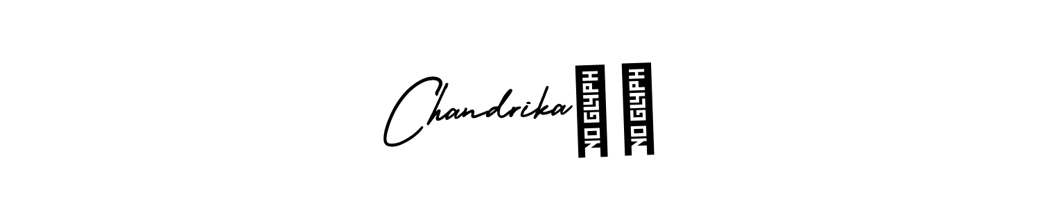 Use a signature maker to create a handwritten signature online. With this signature software, you can design (AmerikaSignatureDemo-Regular) your own signature for name Chandrika♥️. Chandrika♥️ signature style 3 images and pictures png