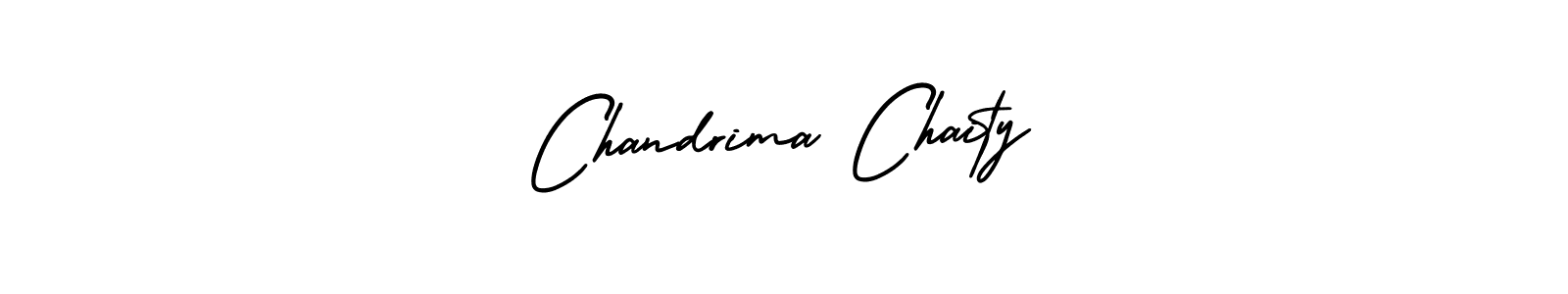 Make a beautiful signature design for name Chandrima Chaity. With this signature (AmerikaSignatureDemo-Regular) style, you can create a handwritten signature for free. Chandrima Chaity signature style 3 images and pictures png