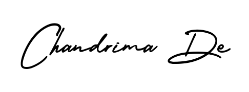 An effortless, minimalist signature concept for Chandrima De using AmerikaSignatureDemo-Regular design. Clean lines that look great on any document. Chandrima De signature style 3 images and pictures png