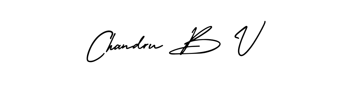 Also You can easily find your signature by using the search form. We will create Chandru B V name handwritten signature images for you free of cost using AmerikaSignatureDemo-Regular sign style. Chandru B V signature style 3 images and pictures png