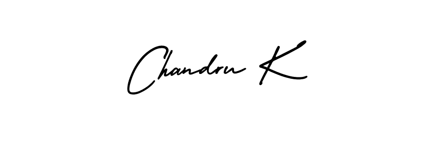 How to make Chandru K signature? AmerikaSignatureDemo-Regular is a professional autograph style. Create handwritten signature for Chandru K name. Chandru K signature style 3 images and pictures png