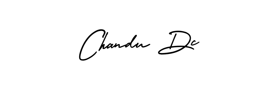 The best way (AmerikaSignatureDemo-Regular) to make a short signature is to pick only two or three words in your name. The name Chandu Dc include a total of six letters. For converting this name. Chandu Dc signature style 3 images and pictures png