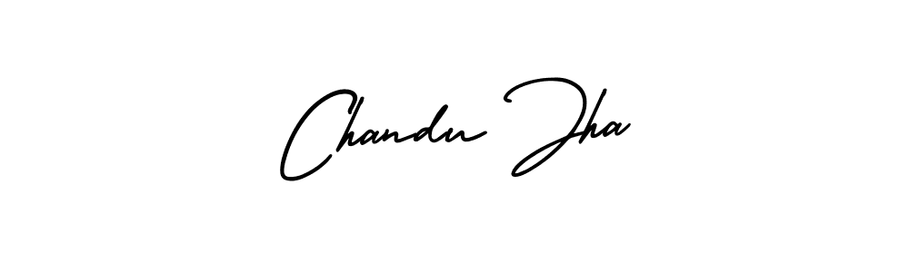 How to Draw Chandu Jha signature style? AmerikaSignatureDemo-Regular is a latest design signature styles for name Chandu Jha. Chandu Jha signature style 3 images and pictures png