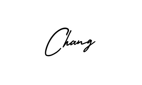 Design your own signature with our free online signature maker. With this signature software, you can create a handwritten (AmerikaSignatureDemo-Regular) signature for name Chang. Chang signature style 3 images and pictures png