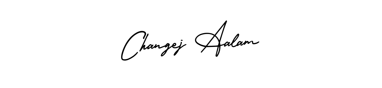 Changej Aalam stylish signature style. Best Handwritten Sign (AmerikaSignatureDemo-Regular) for my name. Handwritten Signature Collection Ideas for my name Changej Aalam. Changej Aalam signature style 3 images and pictures png