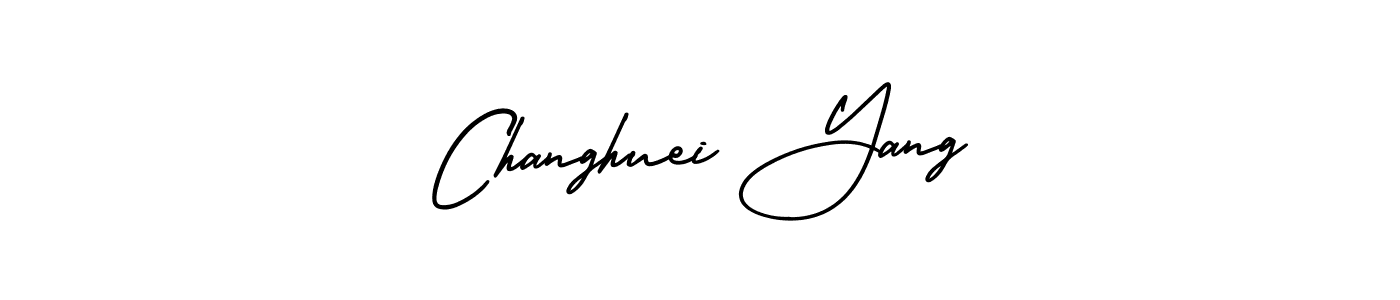 if you are searching for the best signature style for your name Changhuei Yang. so please give up your signature search. here we have designed multiple signature styles  using AmerikaSignatureDemo-Regular. Changhuei Yang signature style 3 images and pictures png