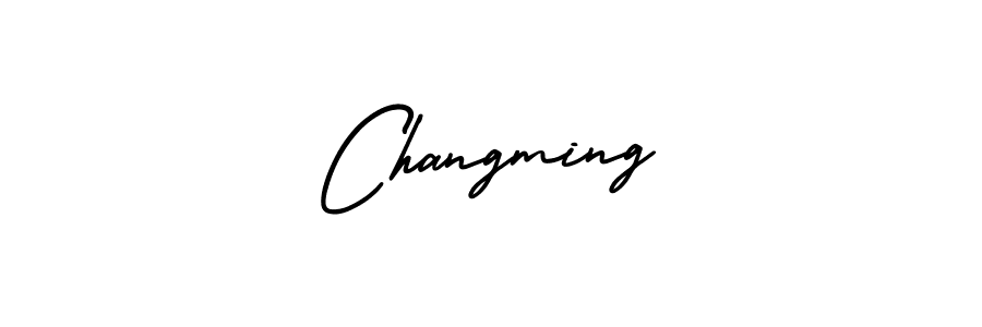 Use a signature maker to create a handwritten signature online. With this signature software, you can design (AmerikaSignatureDemo-Regular) your own signature for name Changming. Changming signature style 3 images and pictures png