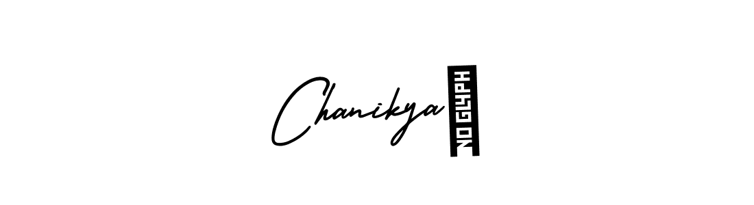 You should practise on your own different ways (AmerikaSignatureDemo-Regular) to write your name (Chanikya✨) in signature. don't let someone else do it for you. Chanikya✨ signature style 3 images and pictures png