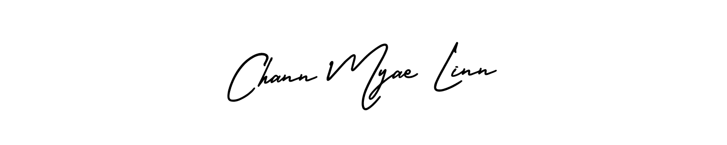 How to make Chann Myae Linn signature? AmerikaSignatureDemo-Regular is a professional autograph style. Create handwritten signature for Chann Myae Linn name. Chann Myae Linn signature style 3 images and pictures png