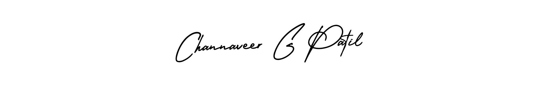 You should practise on your own different ways (AmerikaSignatureDemo-Regular) to write your name (Channaveer G Patil) in signature. don't let someone else do it for you. Channaveer G Patil signature style 3 images and pictures png