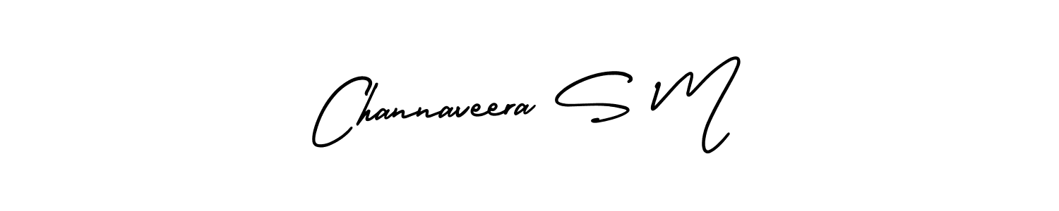 This is the best signature style for the Channaveera S M name. Also you like these signature font (AmerikaSignatureDemo-Regular). Mix name signature. Channaveera S M signature style 3 images and pictures png