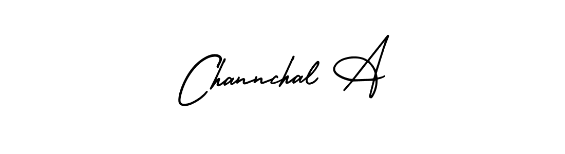if you are searching for the best signature style for your name Channchal A. so please give up your signature search. here we have designed multiple signature styles  using AmerikaSignatureDemo-Regular. Channchal A signature style 3 images and pictures png