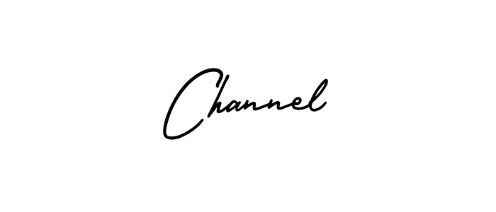 How to make Channel name signature. Use AmerikaSignatureDemo-Regular style for creating short signs online. This is the latest handwritten sign. Channel signature style 3 images and pictures png