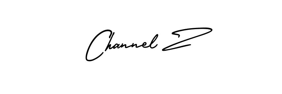 Design your own signature with our free online signature maker. With this signature software, you can create a handwritten (AmerikaSignatureDemo-Regular) signature for name Channel Z. Channel Z signature style 3 images and pictures png