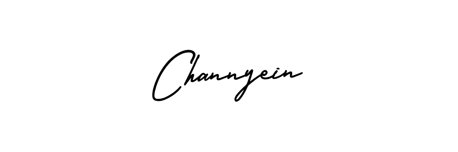 Make a beautiful signature design for name Channyein. With this signature (AmerikaSignatureDemo-Regular) style, you can create a handwritten signature for free. Channyein signature style 3 images and pictures png