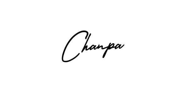 Design your own signature with our free online signature maker. With this signature software, you can create a handwritten (AmerikaSignatureDemo-Regular) signature for name Chanpa. Chanpa signature style 3 images and pictures png