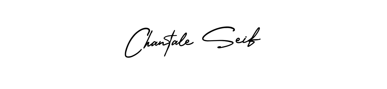 How to make Chantale Seif name signature. Use AmerikaSignatureDemo-Regular style for creating short signs online. This is the latest handwritten sign. Chantale Seif signature style 3 images and pictures png