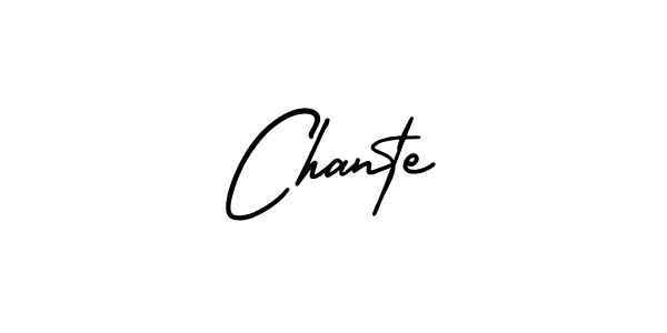 How to make Chante name signature. Use AmerikaSignatureDemo-Regular style for creating short signs online. This is the latest handwritten sign. Chante signature style 3 images and pictures png