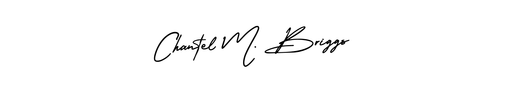 How to make Chantel M. Briggs name signature. Use AmerikaSignatureDemo-Regular style for creating short signs online. This is the latest handwritten sign. Chantel M. Briggs signature style 3 images and pictures png