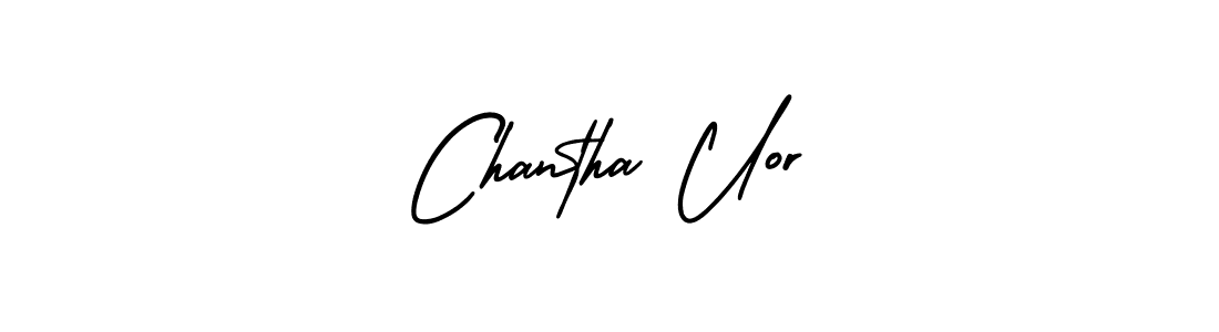 This is the best signature style for the Chantha Uor name. Also you like these signature font (AmerikaSignatureDemo-Regular). Mix name signature. Chantha Uor signature style 3 images and pictures png