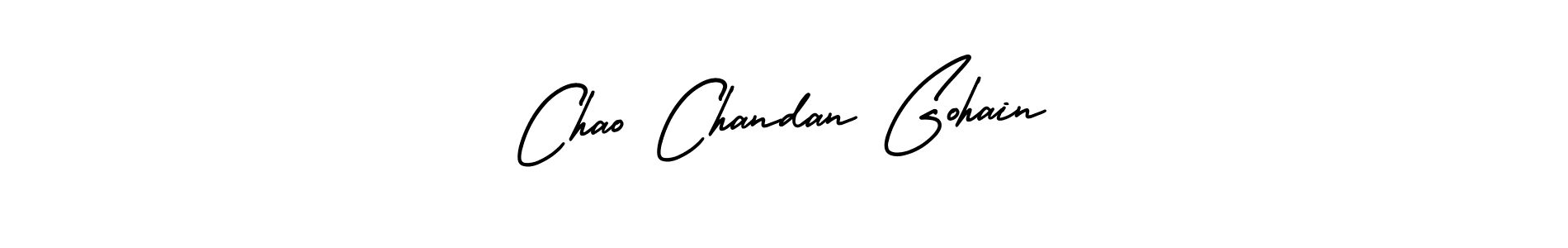 Create a beautiful signature design for name Chao Chandan Gohain. With this signature (AmerikaSignatureDemo-Regular) fonts, you can make a handwritten signature for free. Chao Chandan Gohain signature style 3 images and pictures png