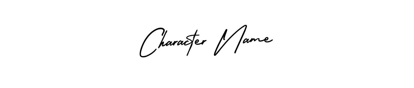 You should practise on your own different ways (AmerikaSignatureDemo-Regular) to write your name (Character Name) in signature. don't let someone else do it for you. Character Name signature style 3 images and pictures png