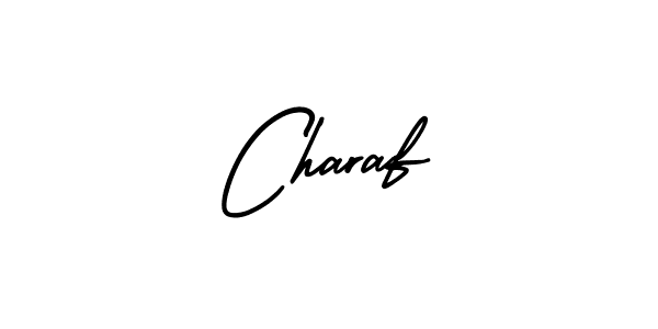 Similarly AmerikaSignatureDemo-Regular is the best handwritten signature design. Signature creator online .You can use it as an online autograph creator for name Charaf. Charaf signature style 3 images and pictures png