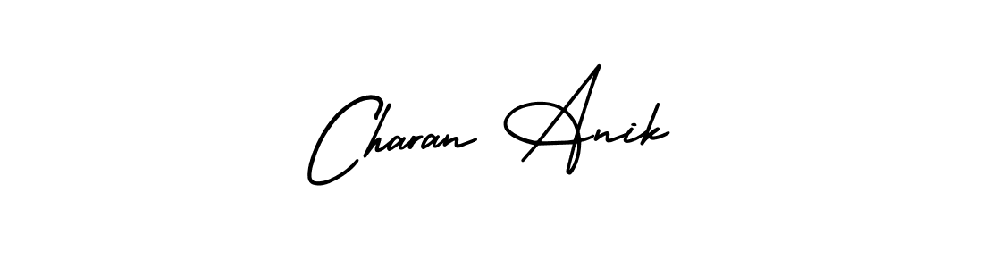 You can use this online signature creator to create a handwritten signature for the name Charan Anik. This is the best online autograph maker. Charan Anik signature style 3 images and pictures png