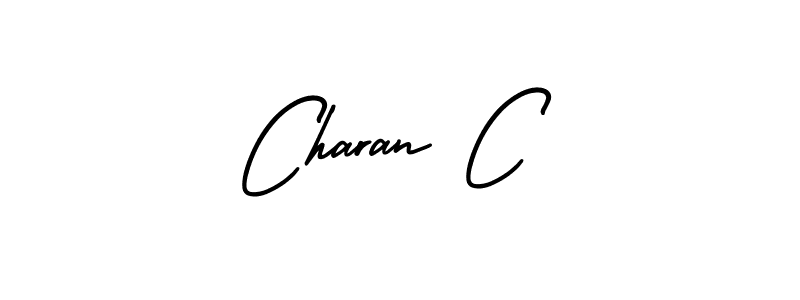 if you are searching for the best signature style for your name Charan C. so please give up your signature search. here we have designed multiple signature styles  using AmerikaSignatureDemo-Regular. Charan C signature style 3 images and pictures png