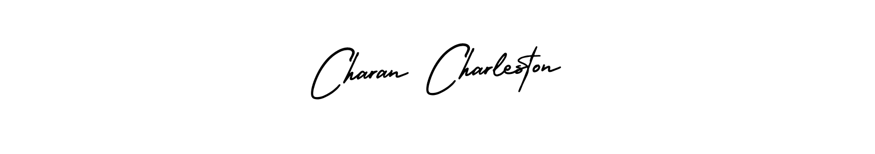 Create a beautiful signature design for name Charan Charleston. With this signature (AmerikaSignatureDemo-Regular) fonts, you can make a handwritten signature for free. Charan Charleston signature style 3 images and pictures png