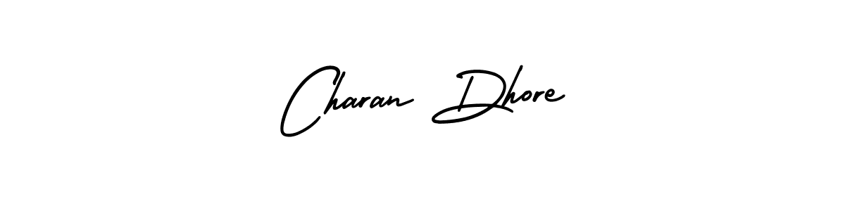 This is the best signature style for the Charan Dhore name. Also you like these signature font (AmerikaSignatureDemo-Regular). Mix name signature. Charan Dhore signature style 3 images and pictures png