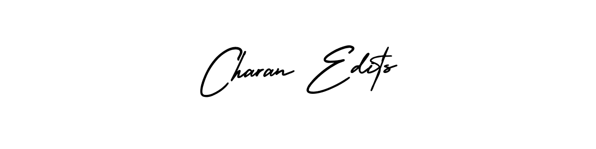 Create a beautiful signature design for name Charan Edits. With this signature (AmerikaSignatureDemo-Regular) fonts, you can make a handwritten signature for free. Charan Edits signature style 3 images and pictures png