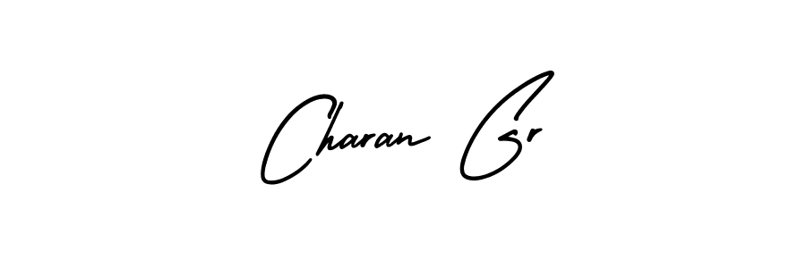 Charan Gr stylish signature style. Best Handwritten Sign (AmerikaSignatureDemo-Regular) for my name. Handwritten Signature Collection Ideas for my name Charan Gr. Charan Gr signature style 3 images and pictures png