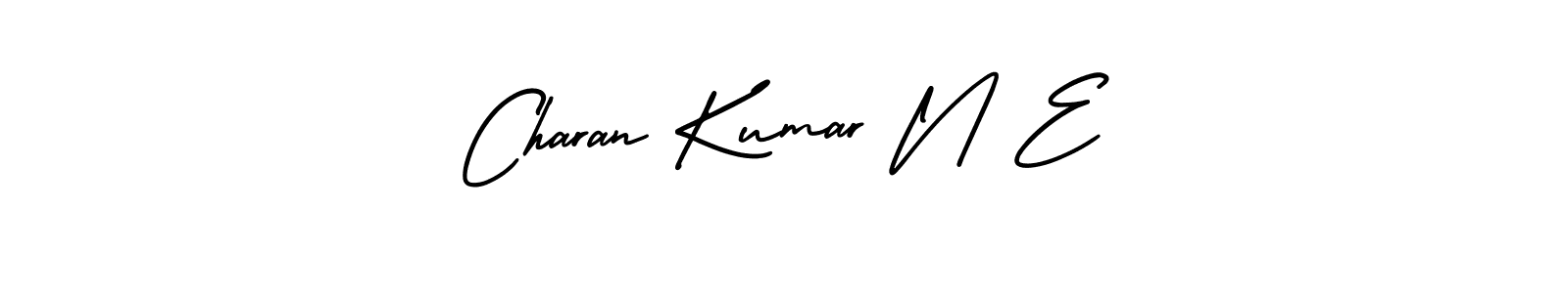 Charan Kumar N E stylish signature style. Best Handwritten Sign (AmerikaSignatureDemo-Regular) for my name. Handwritten Signature Collection Ideas for my name Charan Kumar N E. Charan Kumar N E signature style 3 images and pictures png