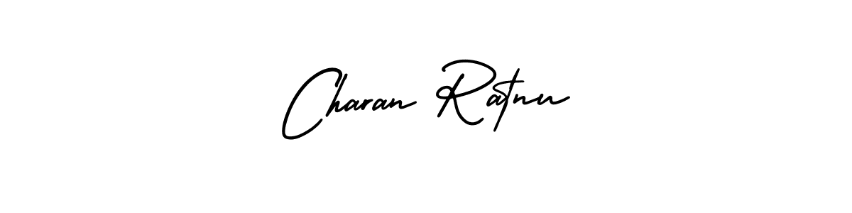 How to make Charan Ratnu signature? AmerikaSignatureDemo-Regular is a professional autograph style. Create handwritten signature for Charan Ratnu name. Charan Ratnu signature style 3 images and pictures png