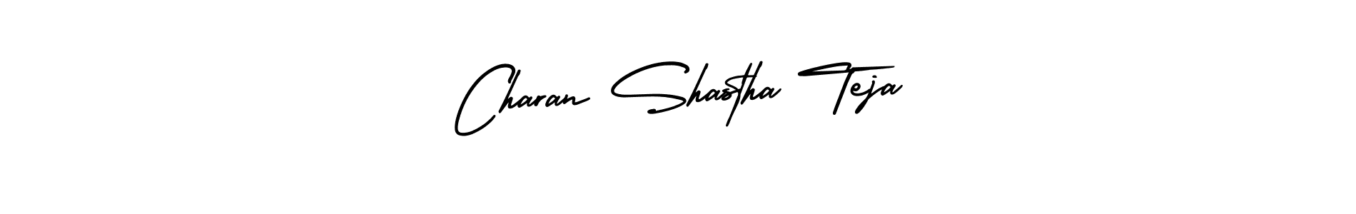 How to make Charan Shastha Teja signature? AmerikaSignatureDemo-Regular is a professional autograph style. Create handwritten signature for Charan Shastha Teja name. Charan Shastha Teja signature style 3 images and pictures png