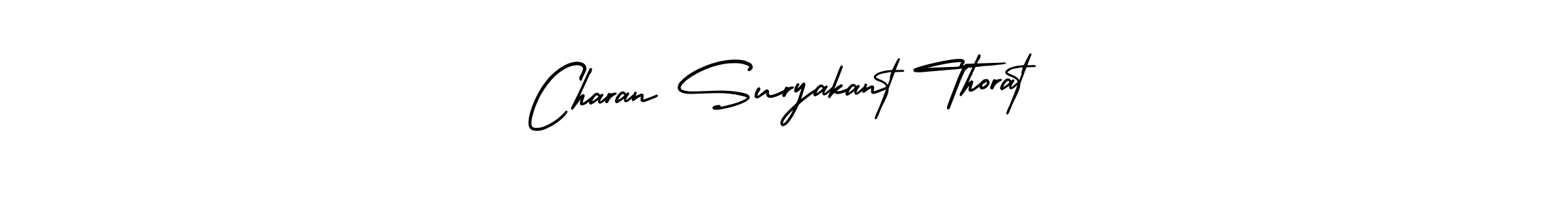 Use a signature maker to create a handwritten signature online. With this signature software, you can design (AmerikaSignatureDemo-Regular) your own signature for name Charan Suryakant Thorat. Charan Suryakant Thorat signature style 3 images and pictures png