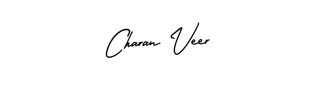 Charan Veer stylish signature style. Best Handwritten Sign (AmerikaSignatureDemo-Regular) for my name. Handwritten Signature Collection Ideas for my name Charan Veer. Charan Veer signature style 3 images and pictures png