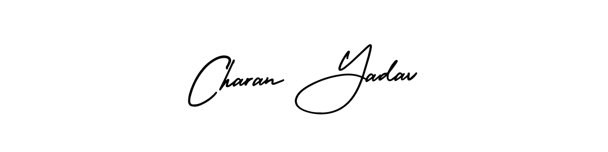 if you are searching for the best signature style for your name Charan Yadav. so please give up your signature search. here we have designed multiple signature styles  using AmerikaSignatureDemo-Regular. Charan Yadav signature style 3 images and pictures png
