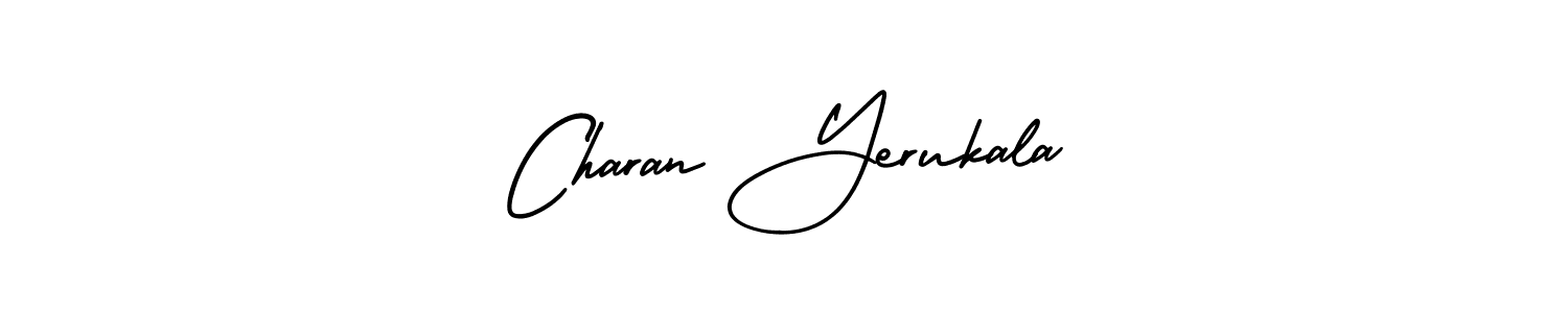 AmerikaSignatureDemo-Regular is a professional signature style that is perfect for those who want to add a touch of class to their signature. It is also a great choice for those who want to make their signature more unique. Get Charan Yerukala name to fancy signature for free. Charan Yerukala signature style 3 images and pictures png