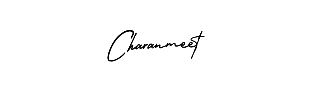 Design your own signature with our free online signature maker. With this signature software, you can create a handwritten (AmerikaSignatureDemo-Regular) signature for name Charanmeet. Charanmeet signature style 3 images and pictures png