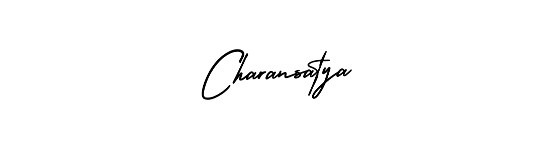 Create a beautiful signature design for name Charansatya. With this signature (AmerikaSignatureDemo-Regular) fonts, you can make a handwritten signature for free. Charansatya signature style 3 images and pictures png