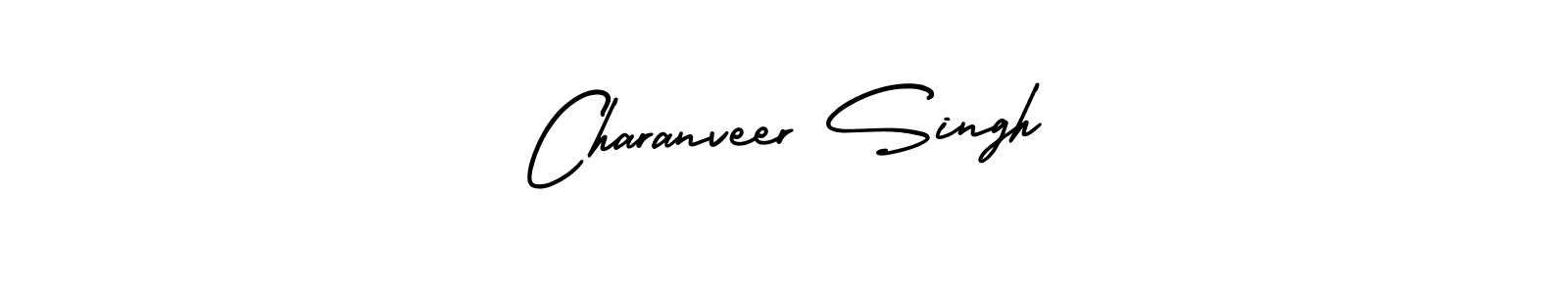 How to make Charanveer Singh name signature. Use AmerikaSignatureDemo-Regular style for creating short signs online. This is the latest handwritten sign. Charanveer Singh signature style 3 images and pictures png