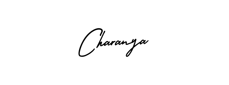 Make a beautiful signature design for name Charanya. With this signature (AmerikaSignatureDemo-Regular) style, you can create a handwritten signature for free. Charanya signature style 3 images and pictures png