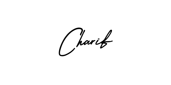 if you are searching for the best signature style for your name Charif. so please give up your signature search. here we have designed multiple signature styles  using AmerikaSignatureDemo-Regular. Charif signature style 3 images and pictures png