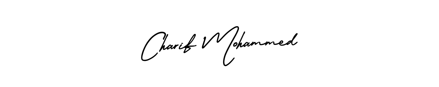 Create a beautiful signature design for name Charif Mohammed. With this signature (AmerikaSignatureDemo-Regular) fonts, you can make a handwritten signature for free. Charif Mohammed signature style 3 images and pictures png